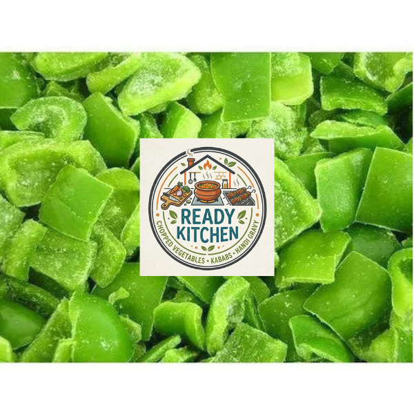 Capsicum Cube Cut (کیوب کٹ شملہ مرچ 🫑)